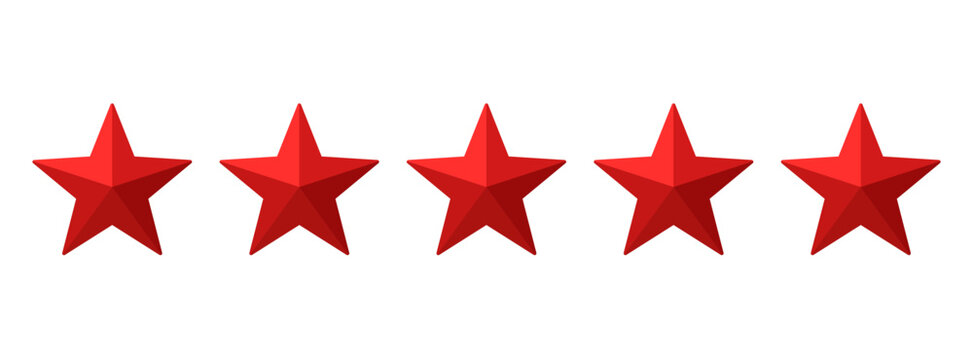 Five-star rating verified review badge